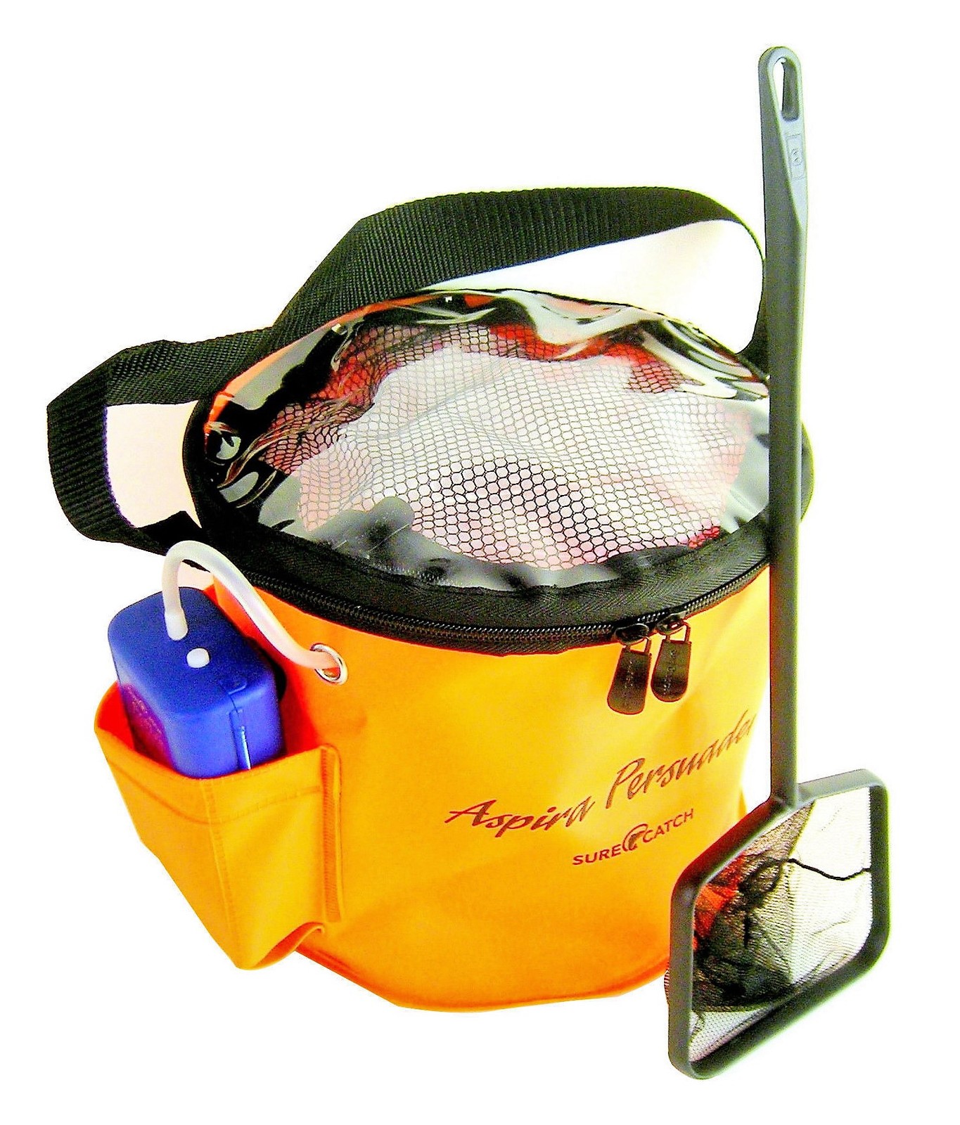 SURECATCH 9.5" LIVE BAIT BAG KIT AERATOR & SCOOP NET