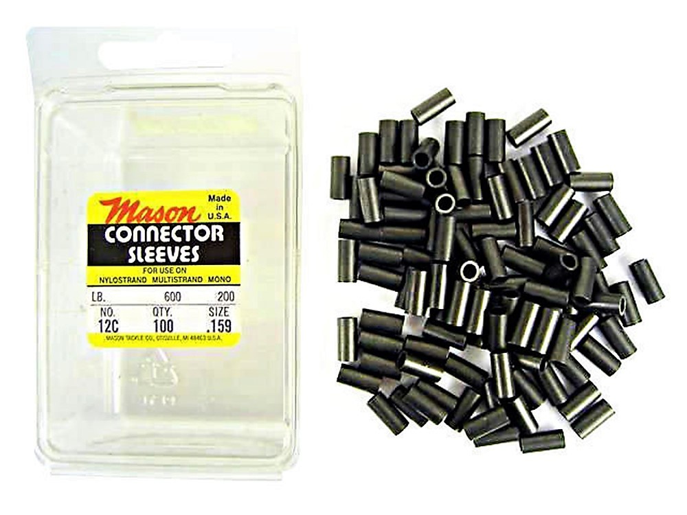 100 x Size 12 Mason Crimps - Crimping Connector Sleeves for