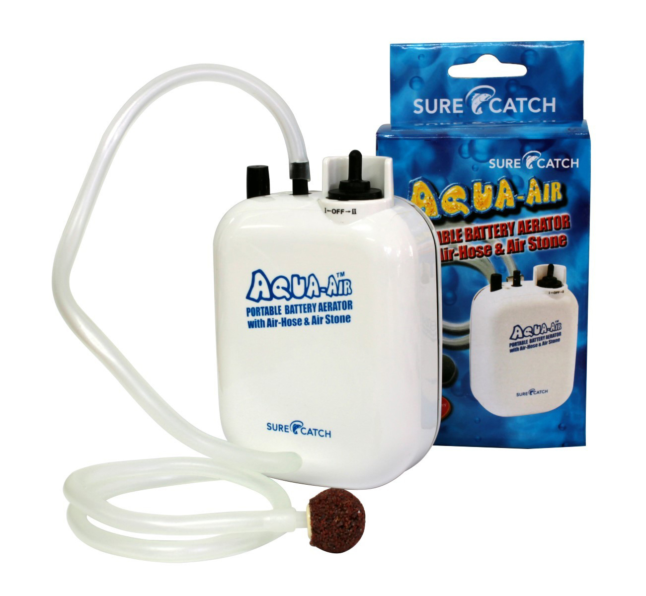 Aqua-Air Waterproof Portable Aerator Pump-Battery Operated with