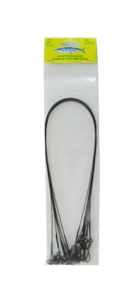 6 x Deluxe Black Nylon Coated Stainless Steel Wire Fishing Leaders - Wire Trace - Picture 44 of 55