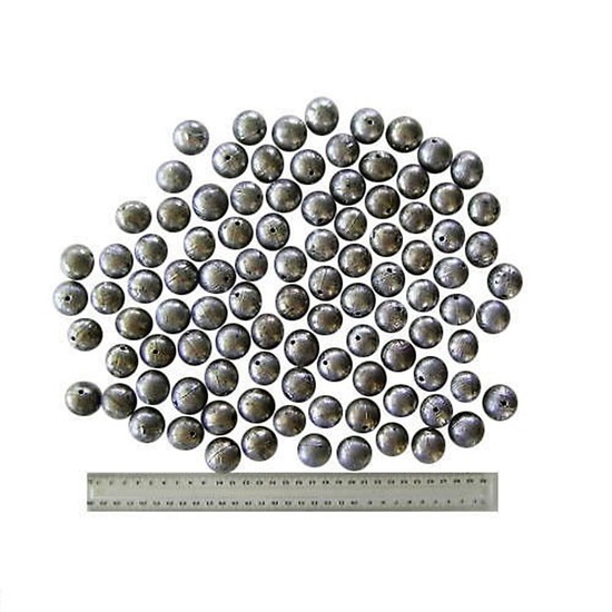 100 x Size 10 Fishing Ball Sinkers