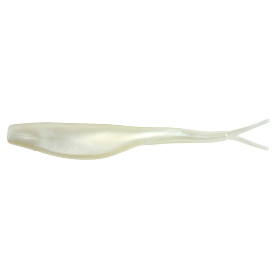 6 Pack of Berkley Gulp! 5 Inch Saltwater Jerk Shad Fishing Lures - Pearl White Glow