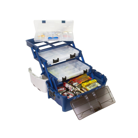Plano 7237 Large Hybrid Hip Stowaway Tackle Box with 3 Removable Tackle Trays