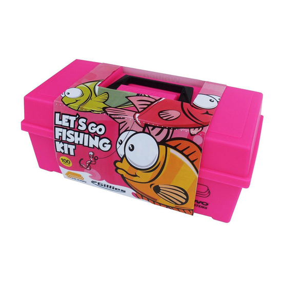 Plano Girls Tackle Box With 100 Pieces Of Tackle - Pink Fishing Tackle Kit