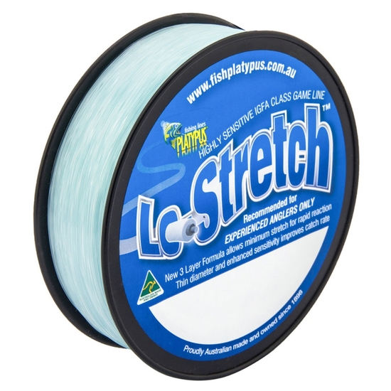 1200m Spool of 3kg Blue Platypus Lo-Stretch Monofilament Fishing Line