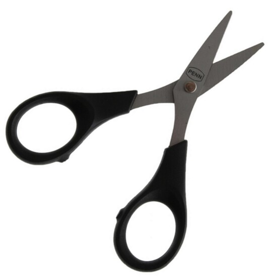 Penn Stainless Steel Braid Scissors - Serrated Fishing Line Scissors