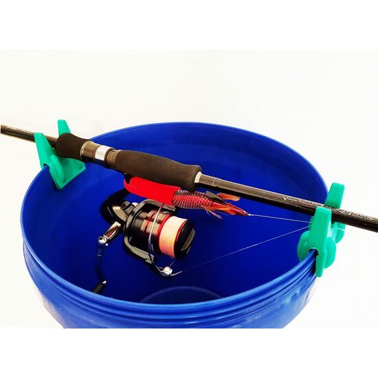 Bucket Fishing Rod Holder - Clips To Most Buckets - Rod Touch By Daiichiseiko