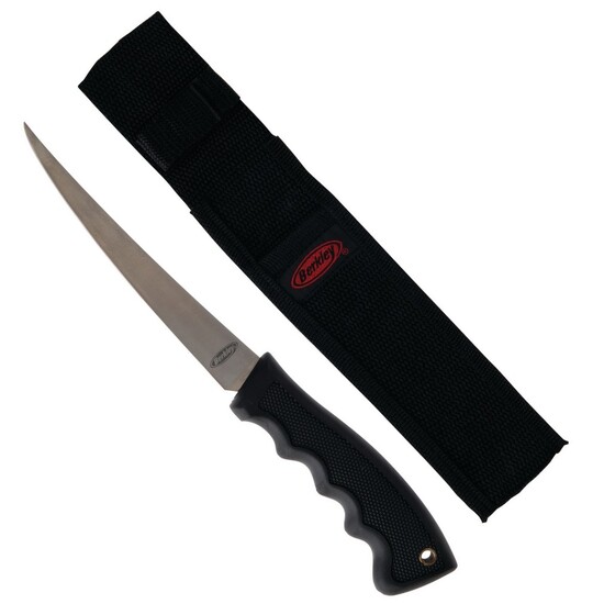 Berkley 6 Inch Precision Fillet Knife with Sheath -Stainless Steel Fishing Knife