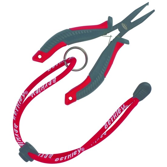 Berkley XCD 4.5 Inch Split Ring Fishing Pliers with Adjustable Lanyard