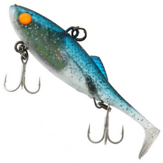 130mm Berkley Shimma Shad Baitfish Blue Soft Vibe Fishing Lure -40g Soft Plastic