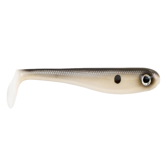4 Pack of Berkley Powerbait 4"Hollow Belly Swimbait Soft Plastic Lures-Bone Shad