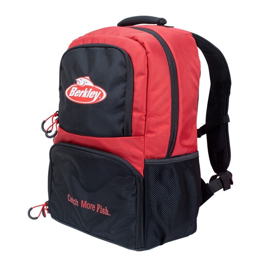 Berkley Fishing Backpack With Four Tackle Trays And Multiple Storage Pockets