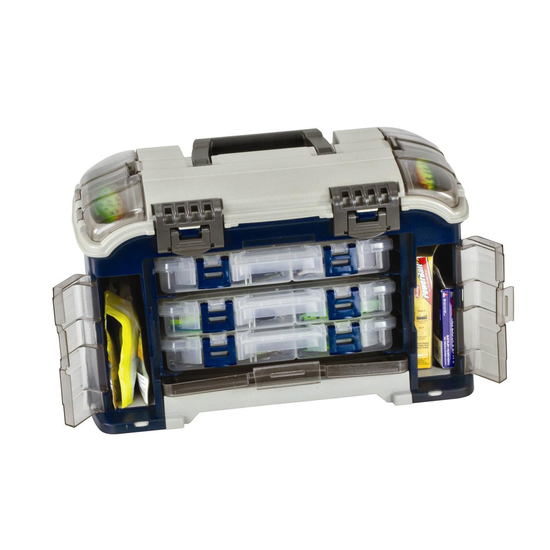 Plano 728 Angled Tackle Storage System - 3 Tray Fishing Tackle Box