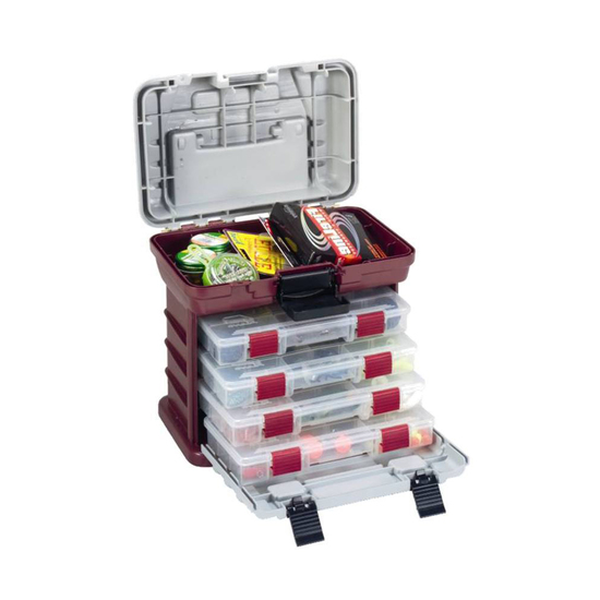 Plano 1354 Tackle Box - 4 Removable Tackle Tray System With Top Bulk Storage