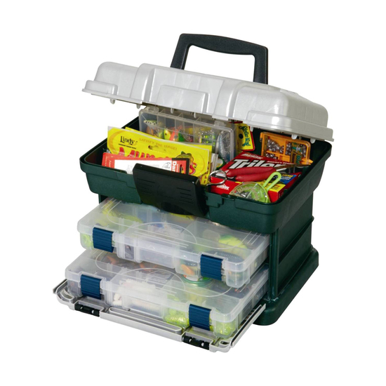 Plano 1362 Tackle Box - 2 Removable Tackle Tray System With Top Bulk Storage