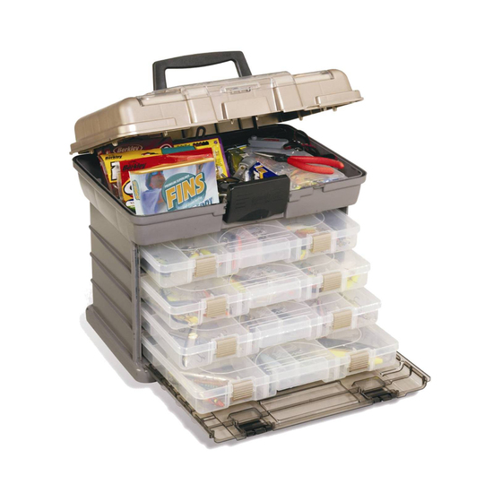 Plano 1374 Tackle Box - Large 4 Removable Tackle Tray System With Top Storage