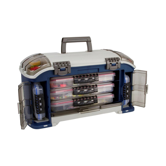 Plano 797 Elite Angled Storage System - 7 Tray Fishing Tackle Box