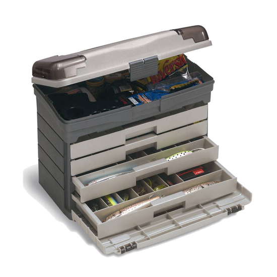 Plano 757 4 Drawer Tackle Box With Bulk Top Storage Under Lid & Top Access Areas