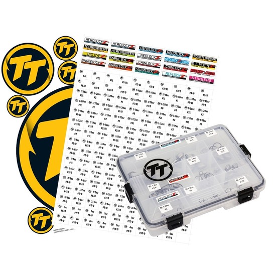 TT Fishing Jighead Identification Label Stickers For Tackle Tray Organisation