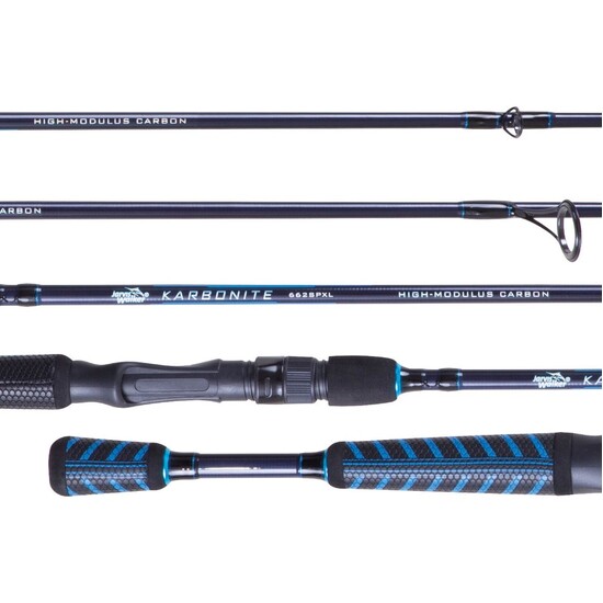 7ft Jarvis Walker Karbonite 4-6kg Spin Rod -2 Pce High-Modulus 24 Ton Carbon Rod
