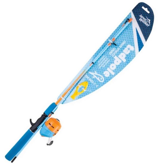 4ft Jarvis Walker Tadpole 1-3kg Rod And Reel Kids Fishing Combo - Orange/Blue