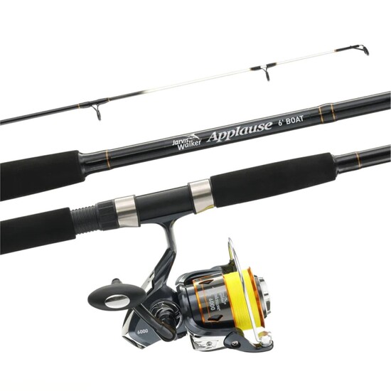 6ft Jarvis Walker Applause 4-8kg Boat Combo - Size 6000 Reel Spooled With Braid