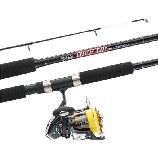6'6 Jarvis Walker Tuff Tip 4-8kg Spin Combo with Braided Applause 6000 Reel