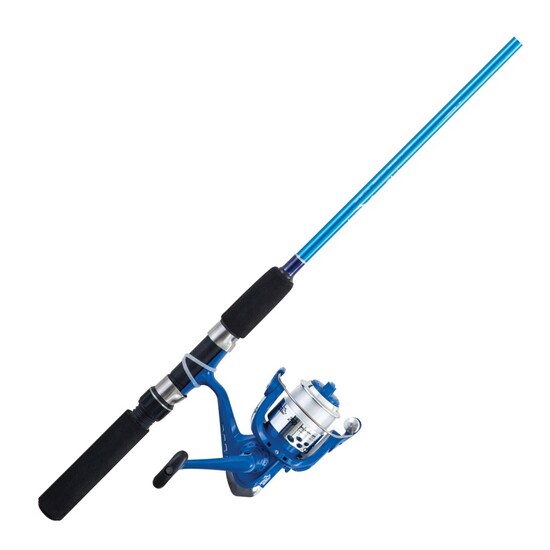 Blue 6ft Jarvis Walker Water Rat 2-4kg Blinking LED Fishing Rod And Reel Combo