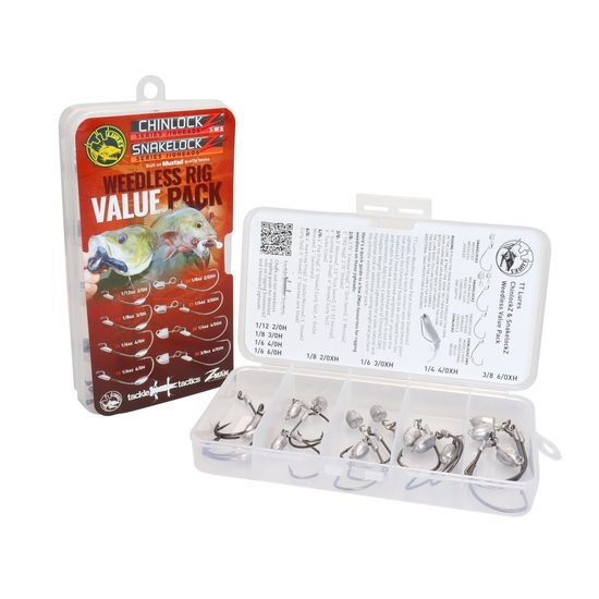 TT Lures Weedless Rig Value Pack - Assorted Weedless Jig Heads Kit
