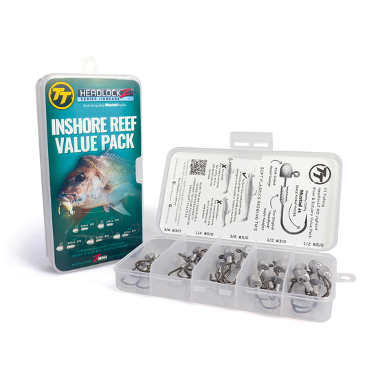 TT Fishing Headlockz HD Inshore Reef Value Pack -TT Lures Assorted Jig Heads Kit