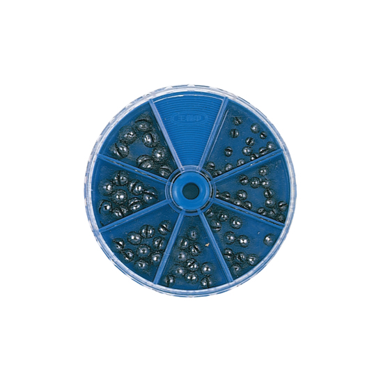 75 Split Shot Sinkers in Dial Pack - 7 Assorted Sizes And Weights - Daiichiseiko