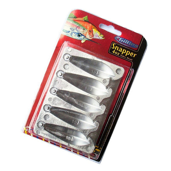 Gillies 4oz Snapper Sinker Mould - Makes 5 Snapper Sinkers at a Time