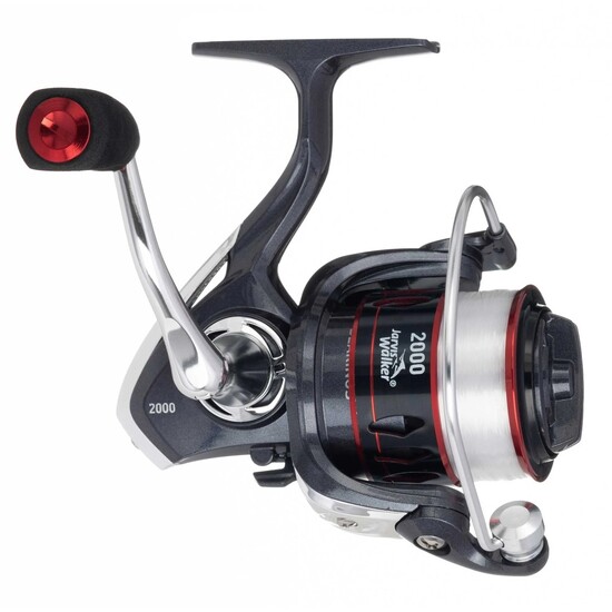 Jarvis Walker Powergraph 2000 Spin Reel Spooled with Line - 4 Bearing Reel