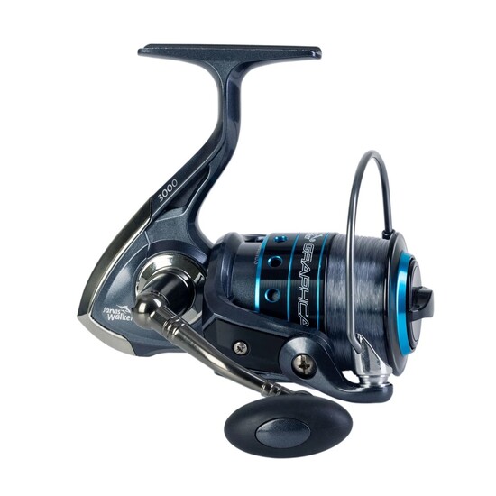 Jarvis Walker Graphcast 6000 Spin Reel Spooled with Line - 6 Bearing Reel