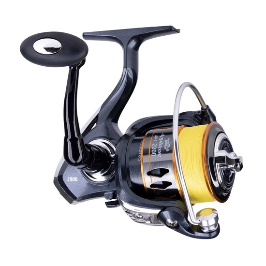 Jarvis Walker Applause 2000 Spin Reel Spooled with 6lb Braid - 4 Bearing Reel