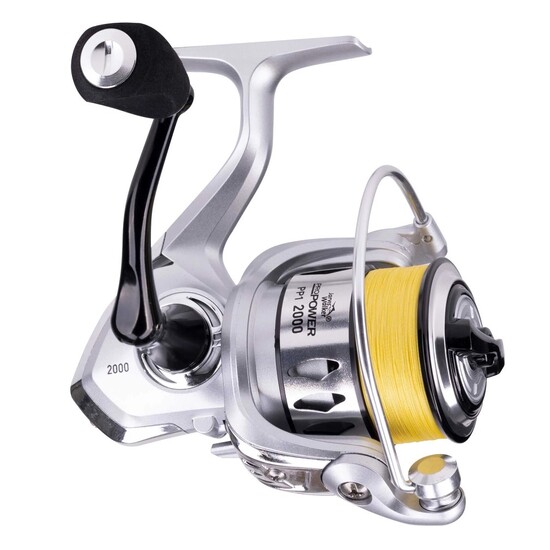 Jarvis Walker Pro Power 2000 Spin Reel Spooled with Braid - 4 Bearing Reel