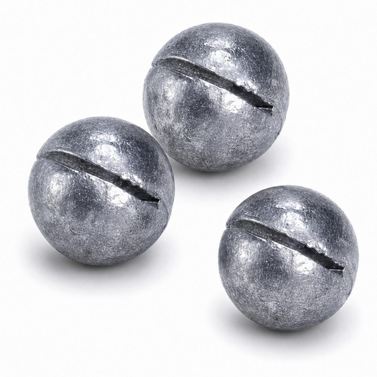15 Pack of Size 3 Split Shot Fishing Sinkers - 4g Split Shot Lead Weights