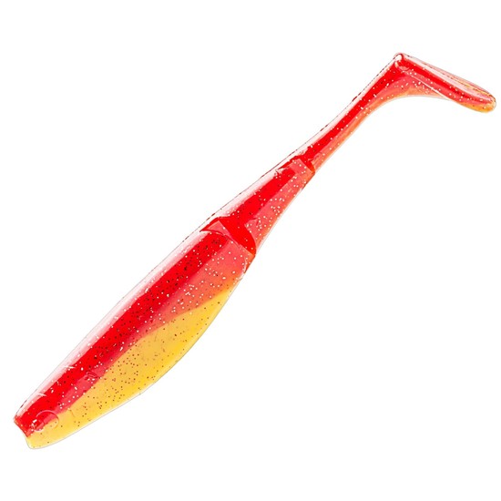5 Pack of ZMan 4 Inch Scented PaddlerZ Soft Plastic Lures- Bleeding Banana