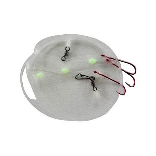 Surecatch Whiting Rig with Size 10 Chemically Sharpened Hooks and Lumo Beads