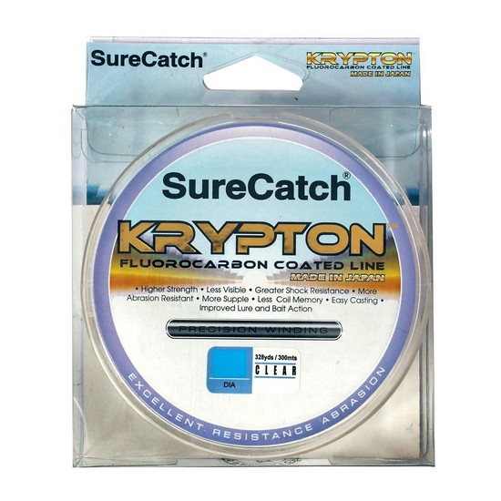 300m Spool of Surecatch Krypton Fluorocarbon Coated Fishing Line