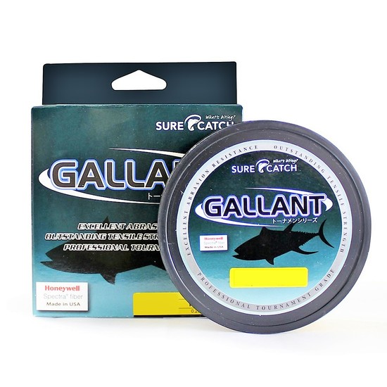 300yd Spool of Surecatch Gallant Fishing Braid -Neon Yellow Braided Fishing Line