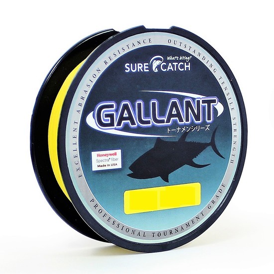 500yd Spool of Surecatch Gallant Fishing Braid -Neon Yellow Braided Fishing Line