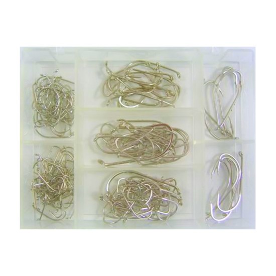 Surecatch 140 Piece Assorted Baitholder Fishing Hook Pack in Tackle Box
