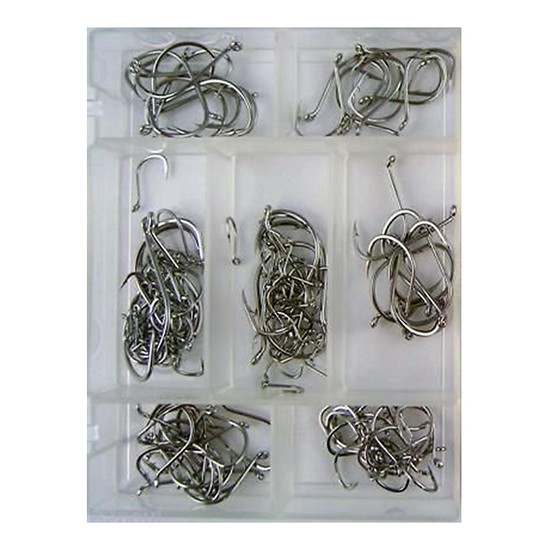 Surecatch 140 Piece Assorted Suicide Fishing Hook Pack in Tackle Box