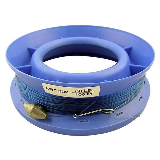 6 Inch Hand Caster Pre Rigged with 100m of 30lb Mono Fishing Line
