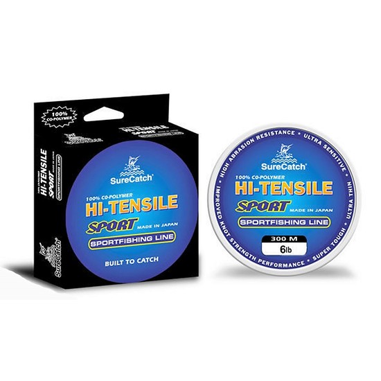 300m Spool of 6lb Surecatch Hi-Tensile Ultra Thin Mono Fishing Line