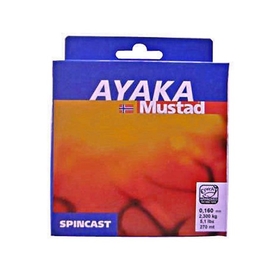 270m Spool of 5lb Mustad Ayaka Monofilament Fishing Line - Mono Line