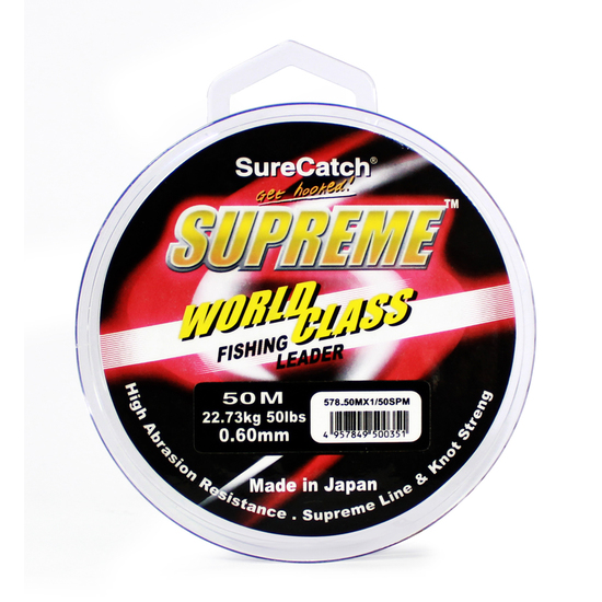 50m Spool of 9lb Surecatch Supreme Monofilament Fishing Leader-Mono Leader