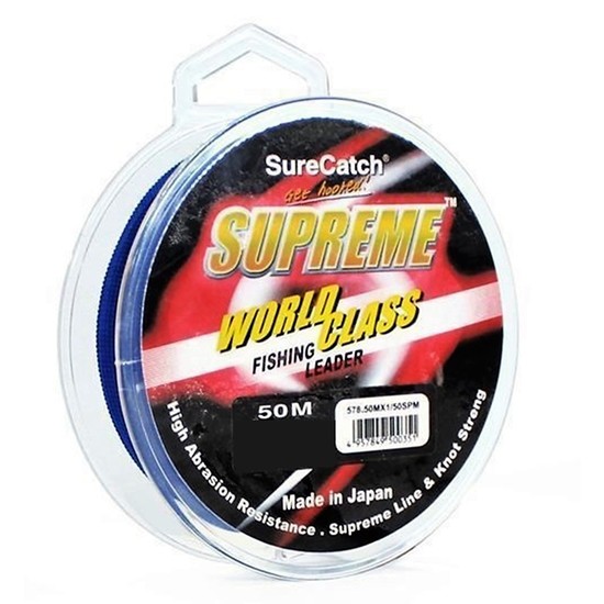 50m Spool of 12lb Surecatch Supreme Monofilament Fishing Leader-Mono Leader