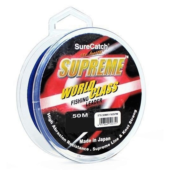 50m Spool of 50lb Surecatch Supreme Monofilament Fishing Leader-Mono Leader
